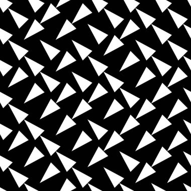 Eğik beyaz üçgenli kusursuz desen