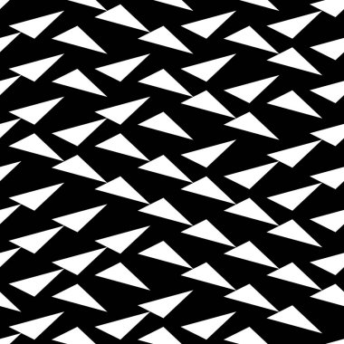 Eğik beyaz üçgenli kusursuz desen