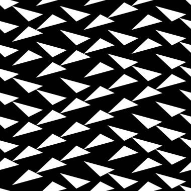 Eğik beyaz üçgenli kusursuz desen