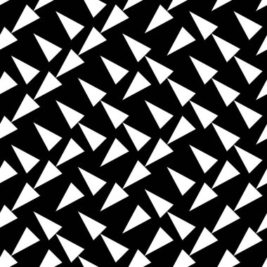 Eğik beyaz üçgenli kusursuz desen