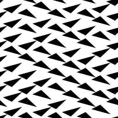 Eğik siyah üçgenli pürüzsüz desen