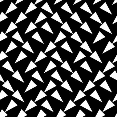 Eğik beyaz üçgenli kusursuz desen