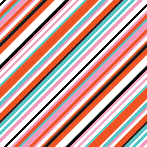 Modèle Sans Couture Avec Des Lignes Couleur Oblique — Image vectorielle