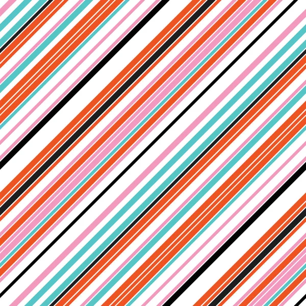 Seamless Pattern Oblique Colored Lines — Stock Vector