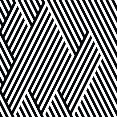 Eğik siyah segmentli pürüzsüz desen