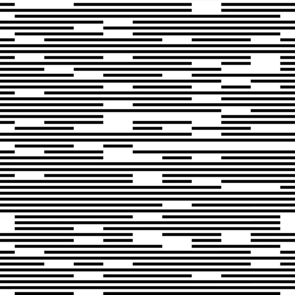 Seamless Pattern Horizontal Black Lines — Stock Vector