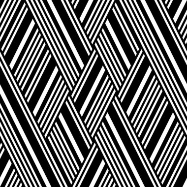 Eğik siyah segmentli pürüzsüz desen