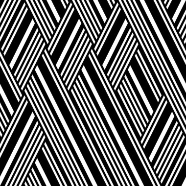 Eğik siyah segmentli pürüzsüz desen