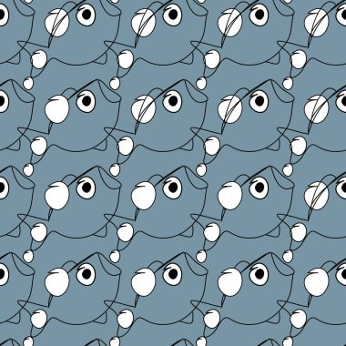 Sudaki kirpi balığıyla kusursuz desen