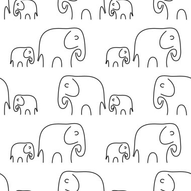 Anne fil ve bebeğinde kusursuz bir düzen var.