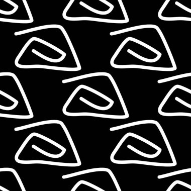 Beyaz geometrik şekilli kusursuz desen