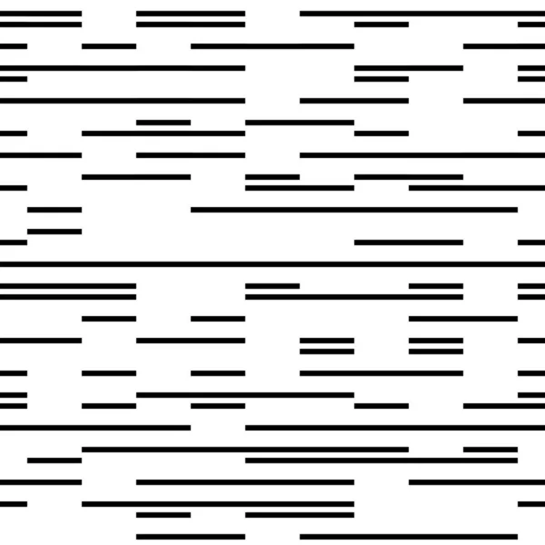 Sömlöst Mönster Med Horisontella Svarta Linjer — Stock vektor