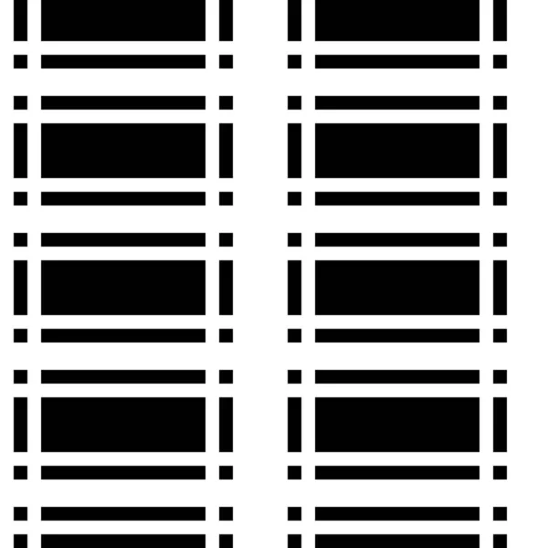 水平和垂直黑色条纹无缝图案 — 图库矢量图片
