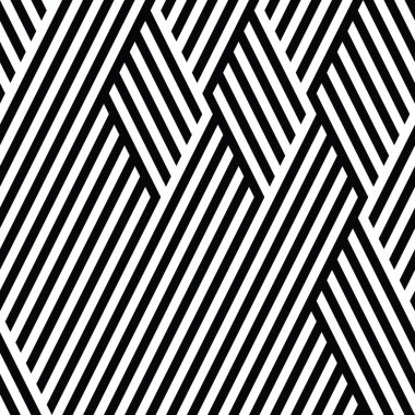 Eğik siyah segmentli pürüzsüz desen