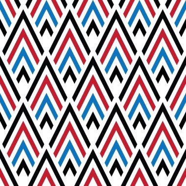 Eğimli renkli segmentlere sahip kusursuz desen