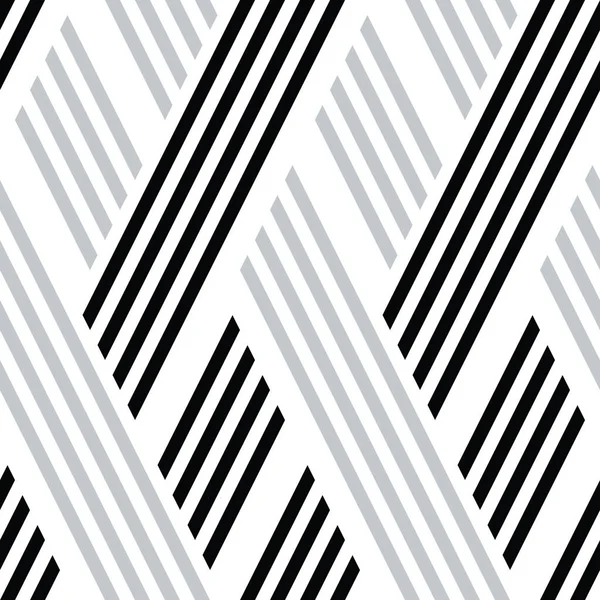 Pattern Black Silver Gray Stripes — Stock Vector