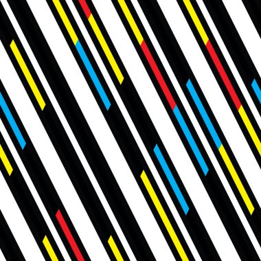 Renkli bantlarla belirsiz desen