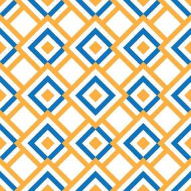 Renkli karelerle kusursuz desen