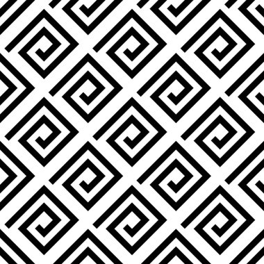 Siyah geometrik şekilli kusursuz desen