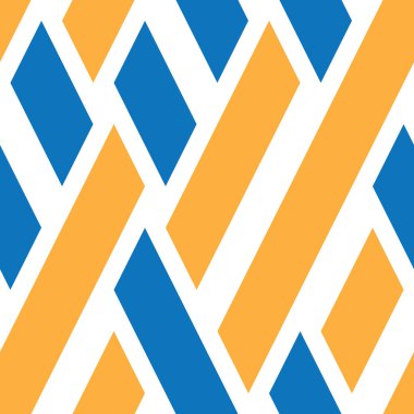 Eğik renkli bantlarla kusursuz desen