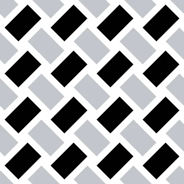 Seamless Pattern Oblique Black Segments — Stock Vector