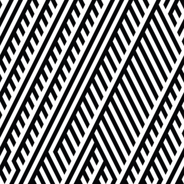 Siyah ve beyaz çizgileri olan kusursuz desen