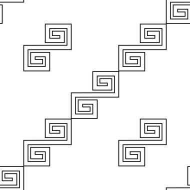 Siyah geometrik şekilli kusursuz desen