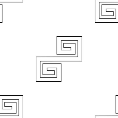 Siyah geometrik şekilli kusursuz desen