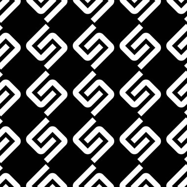 Beyaz S harfli kusursuz desen