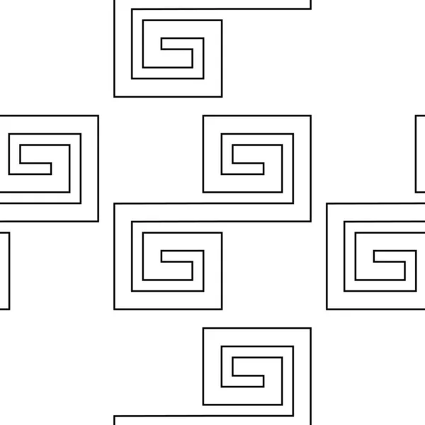 Бесшовный Рисунок Черными Геометрическими Формами — стоковый вектор