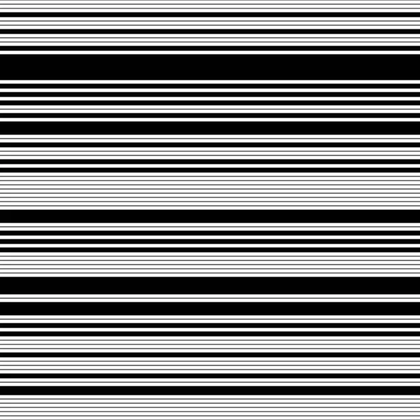 Naadloos Patroon Met Horizontale Zwarte Lijnen — Stockvector