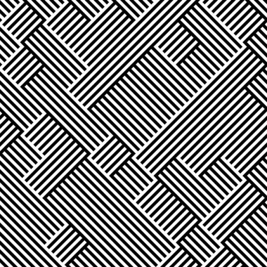 Eğik siyah segmentli pürüzsüz desen