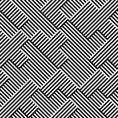 Eğik siyah segmentli pürüzsüz desen