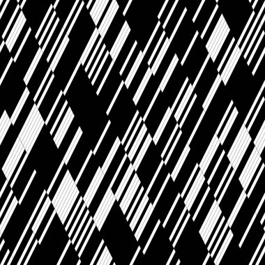 Eğik siyah segmentli pürüzsüz desen