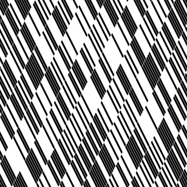 Eğik siyah segmentli pürüzsüz desen