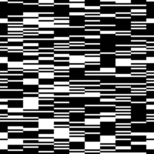 Seamless Pattern Horizontal Black Lines — Stock Vector