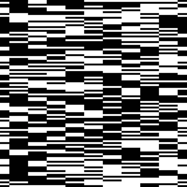 Seamless Pattern Horizontal Black Lines — Stock Vector