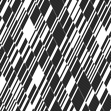 Eğik siyah segmentli pürüzsüz desen