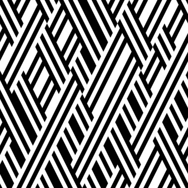 Eğik siyah segmentli pürüzsüz desen