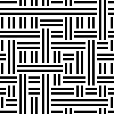 Yatay ve dikey siyah segmentlere sahip kusursuz desen