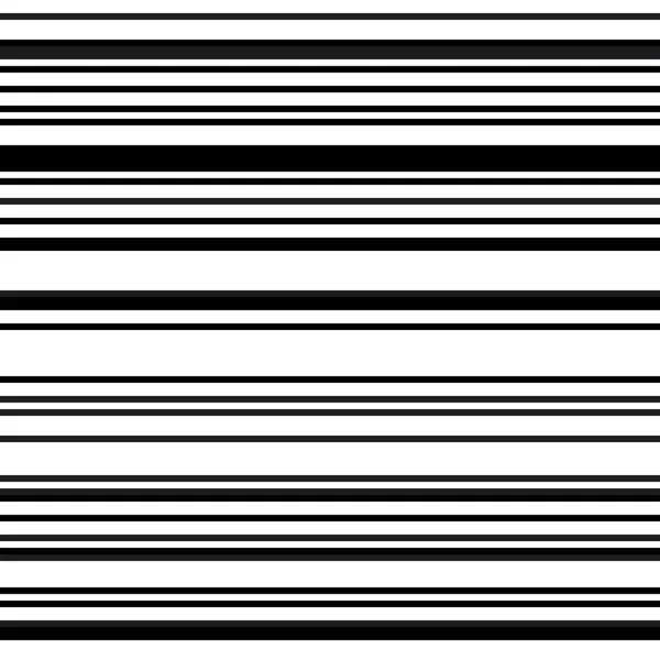 Бесшовный Рисунок Горизонтальными Черными Линиями — стоковый вектор