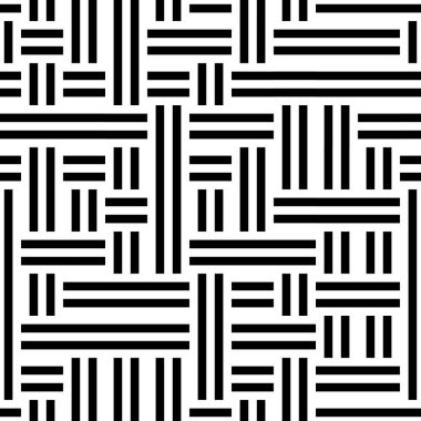 Yatay ve dikey siyah segmentlere sahip kusursuz desen