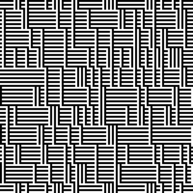 Yatay ve dikey siyah segmentlere sahip kusursuz desen