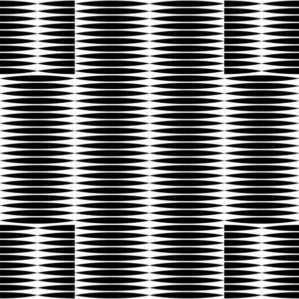 Безшовний Візерунок Горизонтальними Чорними Смугами — стоковий вектор