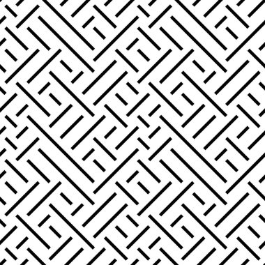 Eğik siyah segmentli pürüzsüz desen