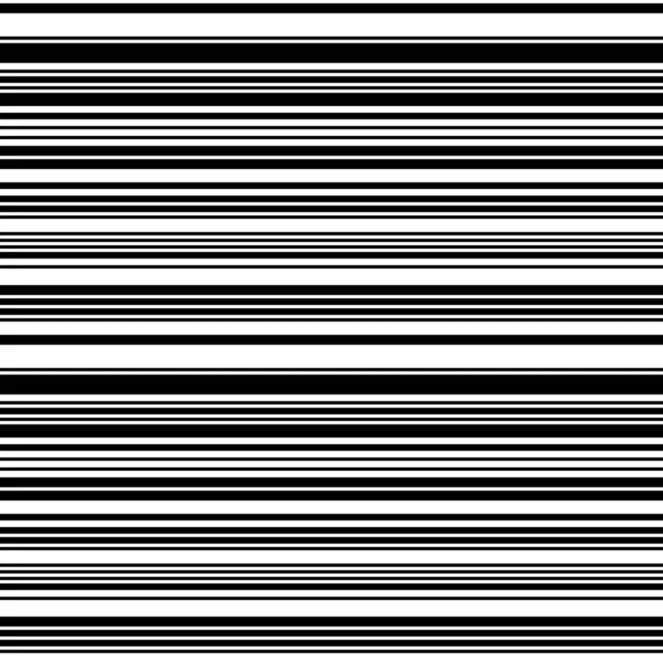 Naadloos Patroon Met Horizontale Zwarte Lijnen — Stockvector
