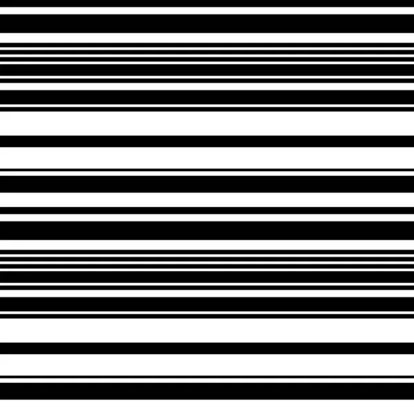 Бесшовный Рисунок Горизонтальными Черными Линиями — стоковый вектор