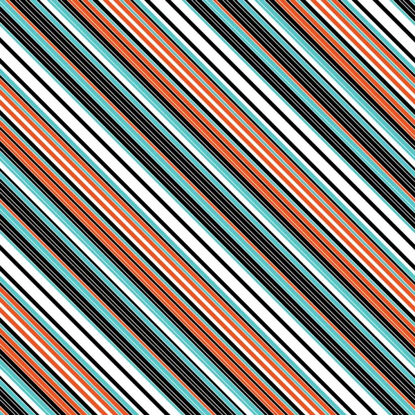 Seamless Pattern Oblique Colored Lines — Stock Vector