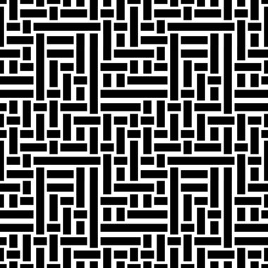 Yatay ve dikey siyah bantlı kusursuz desen