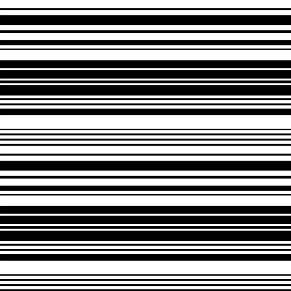 Безшовний Візерунок Горизонтальними Чорними Лініями — стоковий вектор